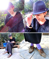 组图：明星爱街拍第9期各式围巾冬日搭配方案