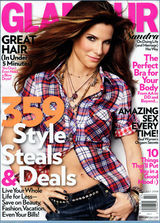 幻灯图集：桑德拉-布洛克登杂志封面 牛仔裤秀美腿