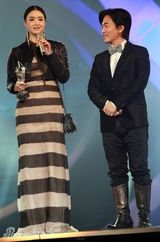 组图：陈建斌蒋欣庆典再聚首互相调侃