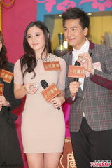 组图：马国明朱晨丽合作吸金 拍剧有火花