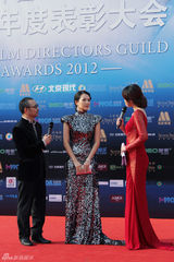 组图：章子怡长裙闪耀红毯 妙语连珠调侃众名导