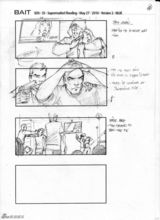 高清图：《大海啸之鲨口逃生》手绘剧本曝光