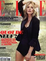组图：凯特-莫斯高贵优雅装扮登法国Elle封面
