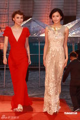 幻灯：香港金像奖颁奖红毯 陈法拉和朱璇长裙斗艳