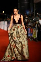 组图：金马红毯群星闪耀 舒淇深V亮胸性感爆棚