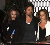 高清组图：朱莉皮特黑色情侣装亮相名人晚宴