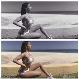 组图：妮琪米娜晒性感度假照 着比基尼前凸后翘