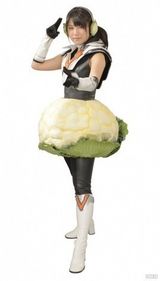 组图：AKB48成员拍广告变身蔬菜