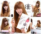 组图：少女时代Tiffany办签名会变秋季成熟女人