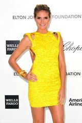 高清组图：海蒂-克鲁姆黄色礼服亮相奥斯卡派对