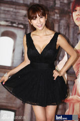 组图：韩车模具智星写真发布会秀傲人身材