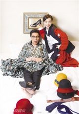 组图：华少万芳话剧拍大片 舞台传递时尚