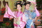 组图：TVB众花旦古装争艳 林秀怡低胸半露