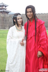 组图：《古剑奇谭》探班 阿娇(钟欣桐)乔振宇生死离别