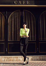 组图：时尚设计师夕又米街拍似潇洒美少年