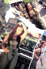 组图：滨崎步少女泳装照曝光 婴儿肥容貌变化大