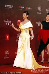 组图：翁虹娇俏黄裙秀香肩 张智霖帅气亮相