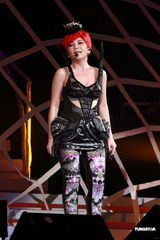 组图：梁静茹香港红馆个唱落幕 造型百变气氛热