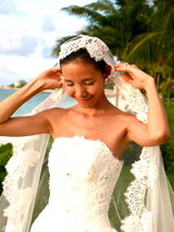 组图：美俏Linda巴哈马大婚 嫁入贵族秀幸福