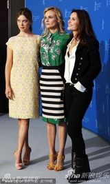 组图：《再见我的皇后》柏林亮相 戴安-克鲁格优雅