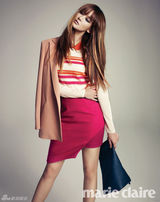 组图：韩星吴妍书秋装写真尽展性感魅力