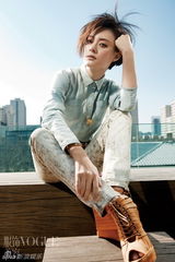 高清：孙俪登《VOGUE》封面 时尚混搭有态度 