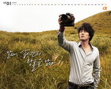 高清组图：苏志燮代言相机1月壁纸 眼神忧郁苍凉美