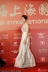组图：上海电影节红毯 陈乔恩透视裙显美艳