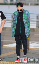 组图：BigBang成员GD与f(x)休闲装扮赴美