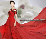 高清图：宋祖英红裙写真 气质优雅高贵迷人