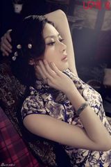 幻灯图：国民校花孙文婷拍写真 “夜上海”为爱私奔