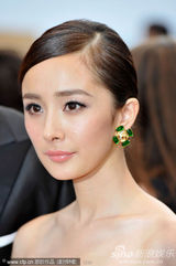 组图：杨幂陈廷嘉助阵《锈与骨》 单色礼服华美大方