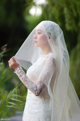 组图：刘园园沙桐携女补办婚礼 曝唯美婚纱照