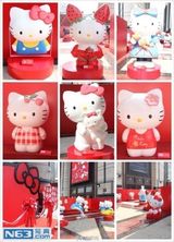 组图：Hello Kitty40周年巡展亮相上海萌翻网友