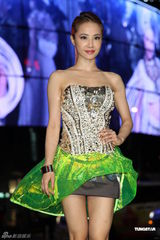 组图：蔡依林新歌MV街头首播 七夕节忙于工作