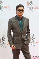 组图：黄晓明帅气走红毯 张馨予黄西装亮眼