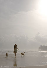 高清组图：孙萌斯里兰卡热带风情写真