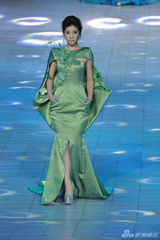 组图：悦悦性感长裙亮相时尚大典红毯