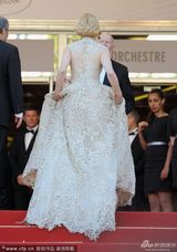 组图：妮可走秀精致长裙华贵 与李安牵手热聊