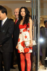 幻灯图：莫文蔚姚晨李小冉竞艳 梁咏琪关注灾区