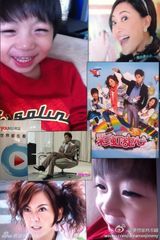 组图：微镜头下的小小志 呆萌可爱完胜童颜老爸