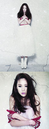 组图：简美妍迷你专辑将面市 拍半裸写真看点十足 