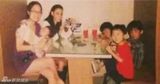 组图：张柏芝带两子吃饭 淡妆上阵美艳依旧