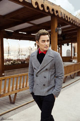 组图：明道潮范儿街拍化身冬日暖男