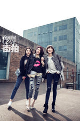 明星爱街拍：Dream Girls黑白配 诠释少女美梦