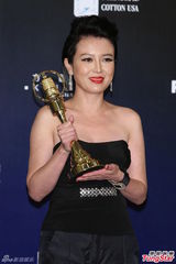 组图：苗可丽夺戏剧类女主角 狂吃凤梨带好运