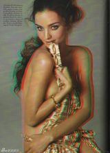组图：米兰达-可儿登《Vogue》释放性感魅力