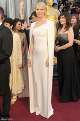 高清组图：奥斯卡红毯格温妮丝-帕特洛白色礼服