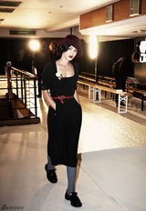 组图：时尚陈燃大玩穿越 优雅复古游走巴黎