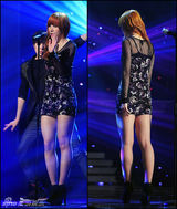 组图：韩新女团EXID《Show Champion》节目性感华丽